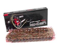 Lextek Motorcycle Drive Chain 530-112 Links Gold