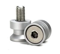 Lextek Silver Paddock Stand Bobbins M10 x 1.5mm compatible with KTM 690 Duke [2008-2016]/690 Enduro [2008]/690 SMC [2007-2008]/950 SUPERMOTO [2005]/990 SUPERMOTO [2004]/1190 Adventure [2013]