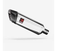 Lextek SP4 Exhaust Silencer 51mm Polished Stainless Steel 51mm Easy to Replace