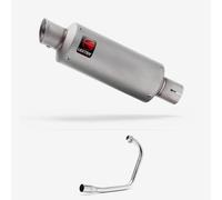Lextek Stainless Steel GP1 Matt GP Stubby Exhaust System 240mm compatible with Lexmoto ZSB 125