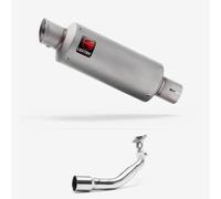 Lextek Stainless Steel Matt GP1 240mm Exhaust System compatible with Lexmoto Milano 125