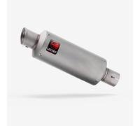 Lextek Stainless Steel Matt GP1 Stubby Exhaust Silencer 240mm 51mm