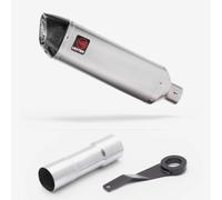 Lextek Stainless Steel Matt VP1 300mm Exhaust System compatible with Benelli TRK 702 X