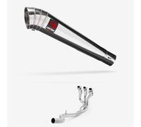 Lextek Stainless Steel MP4 300mm Exhaust System compatible with Triumph Daytona 660 2024-2026
