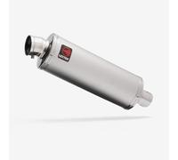 Lextek Stainless Steel OP1 Oval Exhaust Silencer Matt 350mm 51mm Easy to Replace