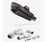 Lextek Stainless Steel XP13C Exhaust 210mm with Link Pipe compatible with Yamaha MT-10 (16-24)