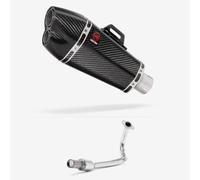 Lextek Stainless Steel XP13C Full Exhaust System compatible with Lexmoto Echo 50 (17-24)