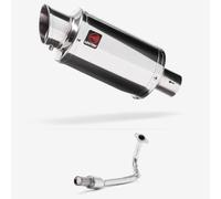 Lextek Stainless Steel YP4 Full Exhaust System compatible with Lexmoto Echo 50 (17-24)