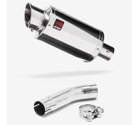 Lextek Stainless Steel YP4 Stubby Exhaust 200mm with Link Pipe compatible with Suzuki GSXR 600/750 (11-)