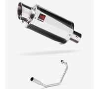 Lextek Stainless Steel YP4 Stubby Exhaust System 200mm compatible with Lexmoto Venom/Viper 125