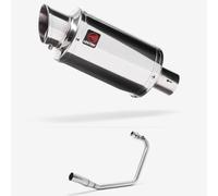 Lextek Stainless Steel YP4 Stubby Exhaust System 200mm Lexmoto Assault 125 EFI HJ125-J-E4/Assault 125 Euro 5 HJ125-J-E5/Assault 125 HJ125-J/Isca 125 SK125-L/Oregon 125 HJ125-K