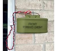 LexTex Claymore Mine Doorbell, Claymore Doorbell, 3D Flat Halloween Wired Doorbell Replica Gift, Prank Do Not Disturb Door Bell Button for Joke Gag Pranks Gift, Toward Friend, Adults Home Decor(1PC)