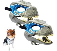 LexTex Dinosaur Mask for Dogs, dog dinosaur mask Headgear with Lifelike Teeth and Masks Moving Jaw Perfect for Pet Party(Style C,2PCS)