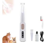 LexTex Doggy Kings Paw Trimmer, Doggykings 3 in 1 Electric Dog Trimmer, Rechargeable Waterproof Dogs Grooming Clippers with LED Light, Low Noise Trimming Hair Around Eyes Ears Face(1pc)