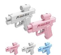 LexTex Prank Water Gun, Prank Two-Way Water Gun, Can Spray From Front and Back Ideal Novelty Gifts for Friend Classmate Family (White+Pink)
