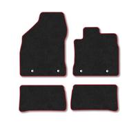 Lexus CT200h (2011-2022) Carpet Car Mats | Red Edge Trim Tailored Fit Floor Mats Full Coverage Protection Accessories Easy Clean Anti Slip Made in the UK