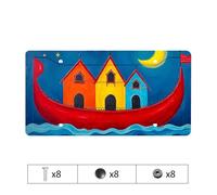 Lexus License Plate Frames Colorful Boat Houses On The Water License Plate Diamond License Plate Frame Girly License Plate Fr