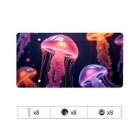 Lexus License Plate Frames Enchanted Ocean: Glowing Jellyfish In Vibrant Colors License Plate License Plate Frames Black Audi License Plate Fram