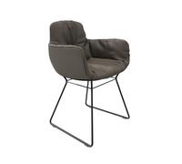 Leya chair high armrest leather Sahara Freifrau Manufaktur PREFERRED COMBINATION - FREIFRAU LEYA