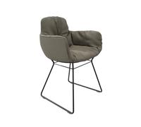 Leya chair high armrest leather Sahara Freifrau Manufaktur PREFERRED COMBINATION - FREIFRAU LEYA