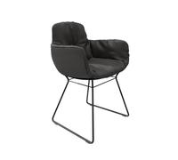 Leya chair high armrest leather Sahara Freifrau Manufaktur PREFERRED COMBINATION - FREIFRAU LEYA