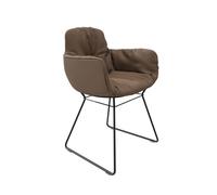 Leya chair high armrest leather Sahara Freifrau Manufaktur PREFERRED COMBINATION - FREIFRAU LEYA