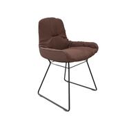 Leya chair low armrest leather Sahara Freifrau Manufaktur PREFERRED COMBINATION - FREIFRAU LEYA