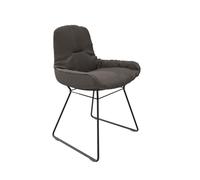 Leya chair low armrest leather Sahara Freifrau Manufaktur PREFERRED COMBINATION - FREIFRAU LEYA