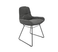 Leya chair low armrest leather Sahara Freifrau Manufaktur PREFERRED COMBINATION - FREIFRAU LEYA