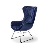 Leya cocktail wingback armchair Freifrau Manufaktur