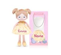 LeyaDoll Personalized Soft Baby Doll 12'',Rag Doll for 1 Year Old Girl Gift