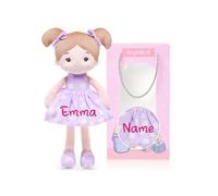 LeyaDoll Personalized Soft Baby Doll 12'',Rag Doll for 1 Year Old Girl Gift