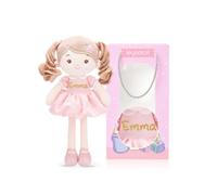 LeyaDoll Personalized Soft Baby Doll 12'',Rag Doll for 1 Year Old Girl Gift