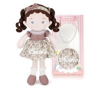 LeyaDoll Personalized Soft Baby Doll (16''), Leya Doll My First Baby Rag Doll for 1 Year-Old Girl Birthday Gift, Christmas Plush Toys Gift for Toddler Kids Infants-Miss Posy