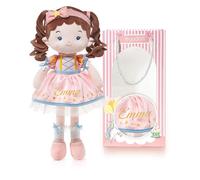 LeyaDoll Personalized Soft Baby Doll Toys (16''), My First Baby Rag Doll for 1 Year-Old Girl Birthday Gift, Christmas Plush Toys Gift for Toddler Kids Infants-Daydream-Princess Twinkle