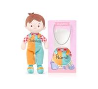 LeyaDoll Personalized Soft Boy Baby Doll 12'',Rag Doll for 1 Year Old Gift