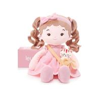 LeyaDoll Rag Doll with Cat Plush 16", Baby toys for 1+ Year Old Girls Gift