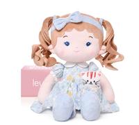 LeyaDoll Rag Doll with Cat Plush 16", Baby toys for 1+ Year Old Girls Gift