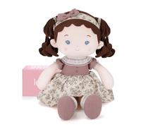 LeyaDoll Soft Baby Doll Toys (16''), My First Baby Rag Doll for 1 Year-Old Girl Birthday Gift, Christmas Plush Toys Gift for Toddler Kids Infants-Miss-Posy