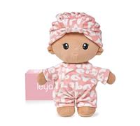 LeyaDoll Soft Baby Doll Toys (9''''), My First Baby Rag Doll for 1 Year-Old Girl Birthday Gift,Christmas Plush Toys Gift for Toddler Kids Infants-Pudding Baby Girl-Tanned