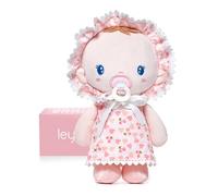 LeyaDoll Soft Baby Doll Toys (9''), My First Baby Rag Doll for 1 Year-Old Girl Birthday Gift, Christmas Plush Toys Gift for Toddler Kids Infants-Cherry Baby