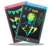 LEYAOYAO 2 Pack LCD Writing Tablet for Kids, 8.5inch Colorful Screen Doodle Pad Drawing Board, Learning Educational Toys Gifts for 3 4 5 6 7 Years Old Girls Boys (Pink+Blue)