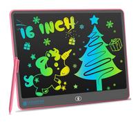 LEYAOYAO LCD Writing Tablet for Kids, 16 Inch Colorful Drawing Pads Doodle Boards, Educational and Learning Kids Toys Gifts for 3 4 5 6 7 8 Year Old Boys and Girls (Pink)