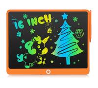 LEYAOYAO LCD Writing Tablet for Kids, 16 Inch Colourful Doodle Board Drawing Pads, Learning Educational Toys Christmas Gifts for 3 4 5 6 7 Years Old Girls Boys (Orange)