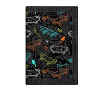Leyeve Kids Wallets for Boys Girls Teen,Cheap RFID Trifold wallet for 4-18 Ages,Toddler/Youth Wallet for kids with Zipper Coin Pocket,Novelty Wallet for kids Birthday/Christmas Gifts, Skateboard-B