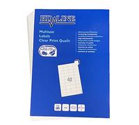 LEYF 1 x A4 Address Labels 52.5 x 29.7 mm, Matte Paper Self-Adhesive, Printable, Permanent Adhesive Universal Labels, (1 Pack x 100 Sheets x 40 Labels = 4000 Adhesive Labels), White 1Xlabel-40up