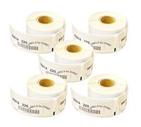 Leyf 5 x Rolls Dymo Label 99014 54 mm x 101 mm Thermal Printer 220 Labels 100% Compatible with Dymo - Seiko