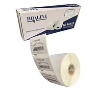 LEYF Dymo Labels for Labelwriter 11354-10 Roll Pack Labels x 1000 Labels per Roll = 10000 Labels, Self-Adhesive, Compatible with Dymo Labelwriter & Seiko Label Printers, 57 x 32 mm, 10X11354