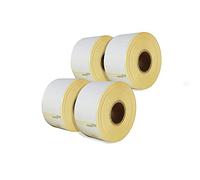 LEYF Labels for Dymo Labelwriter 4 x 99010 -S0722370-89 x 28 mm - 4 Roll Pack Labels x 130 Pieces Per Roll = 520 Labels, Self-Adhesive, Address Labels, Compatible with Dymo & Seiko Label Printers
