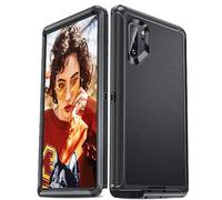 LeYi for Galaxy Note 10 Plus Case: Upgrade 3-in-1 Full Body Shockproof Rubber Outer Cover Heavy Duty Tough Rugged Dustproof Defender Protection Case for Galaxy Note 10 Plus, Black